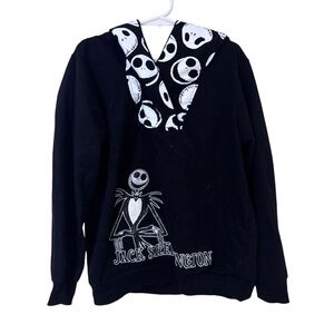 Nightmare before Christmas White Black Jack Skellington pullover Hoodie kids S